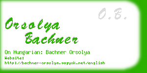 orsolya bachner business card